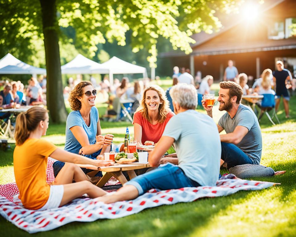 Freizeitaktivitäten in der Kleingartenanlage Müggelheim II